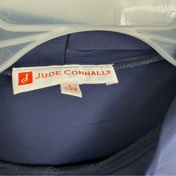 JUDE CONNALLY Dress Women Size Large Navy Blue  Sleeveless Pullover Stretch - Picture 6 of 9